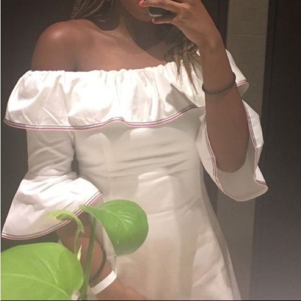 Devlin White Off-Shoulder Dress